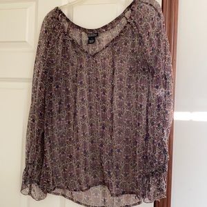 Sheer lucky brand top